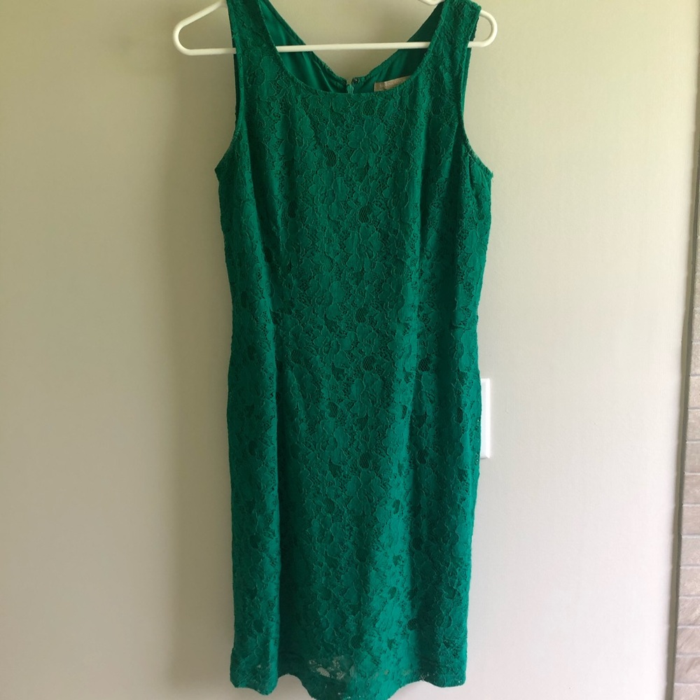 Banana Republic Emerald Green Sheath Dress sz 10
